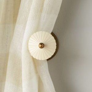 Anthropologie Clustered Fan Curtain Tieback